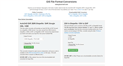 Desktop Screenshot of gisconvert.com
