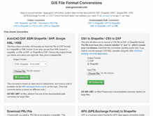 Tablet Screenshot of gisconvert.com